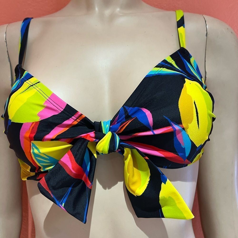 Tabitha Brown for Target Lemon Tie-Front Bikini Top.